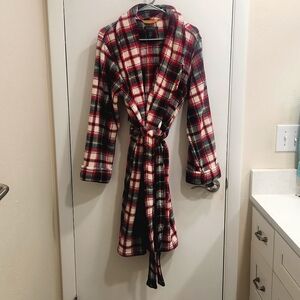 Ralph Lauren Christmas Plaid Robe Size L